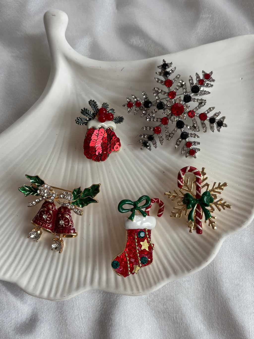 Yılbaşı Broşları 5'li Set