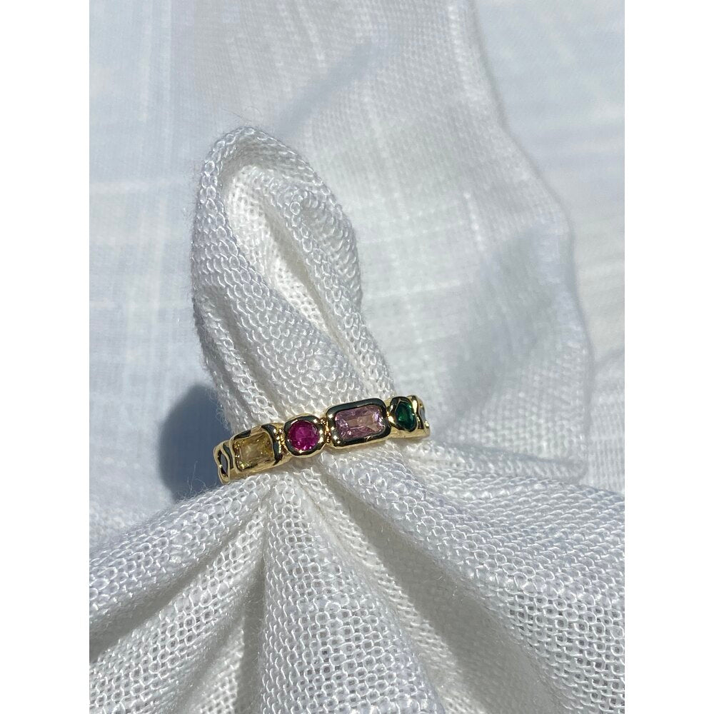 Renkli Taşlı Yüzük