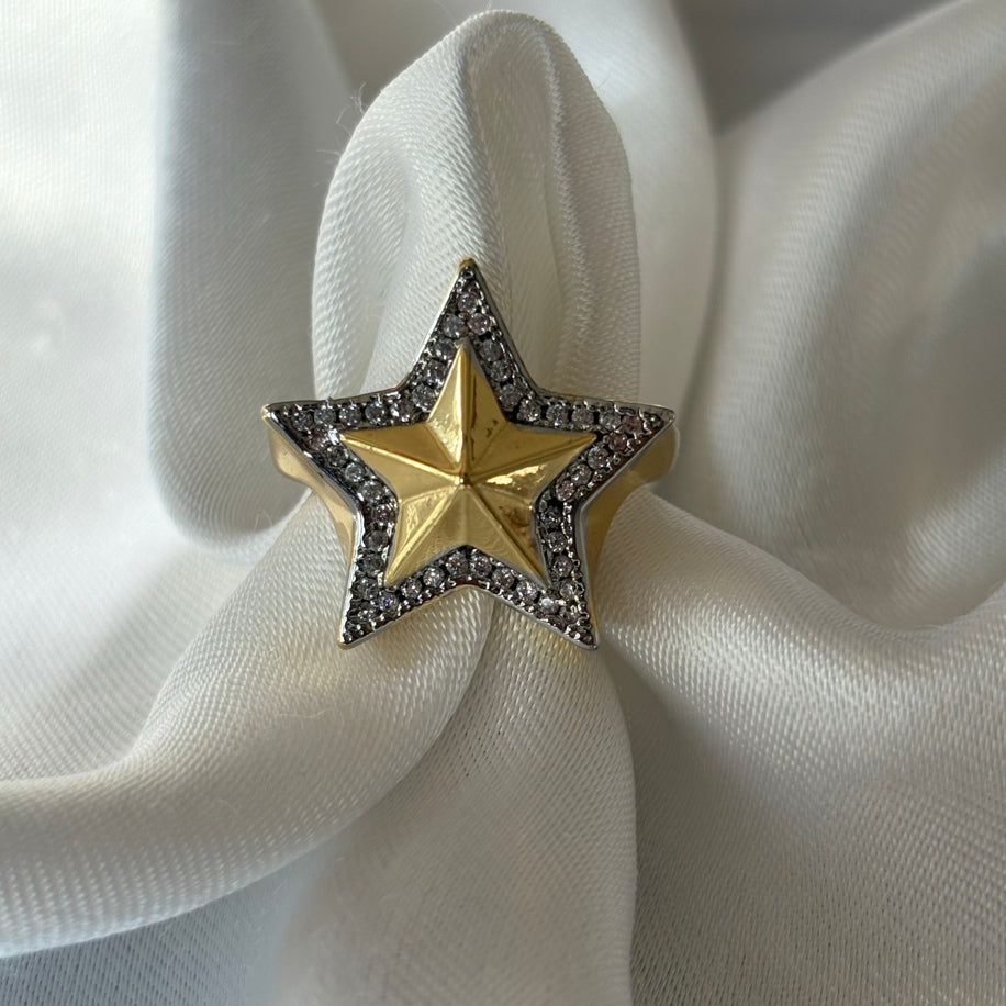Taşlı Yıldız Yüzük
