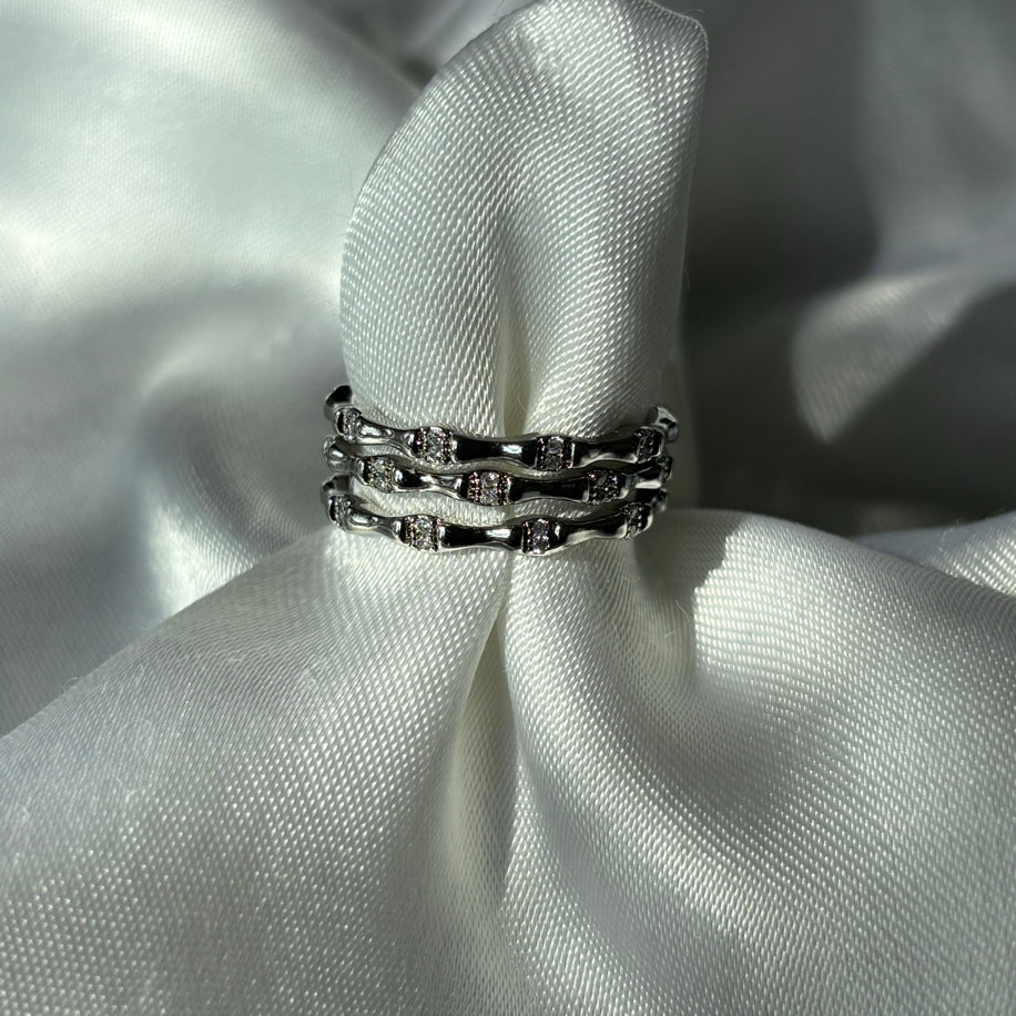 Gümüş 3 Sıralı Yüzük