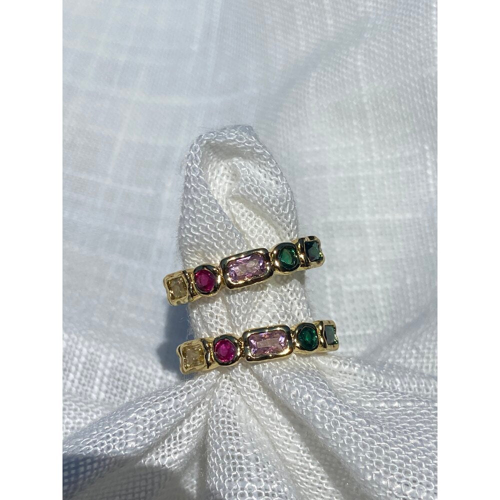 Renkli Taşlı Yüzük