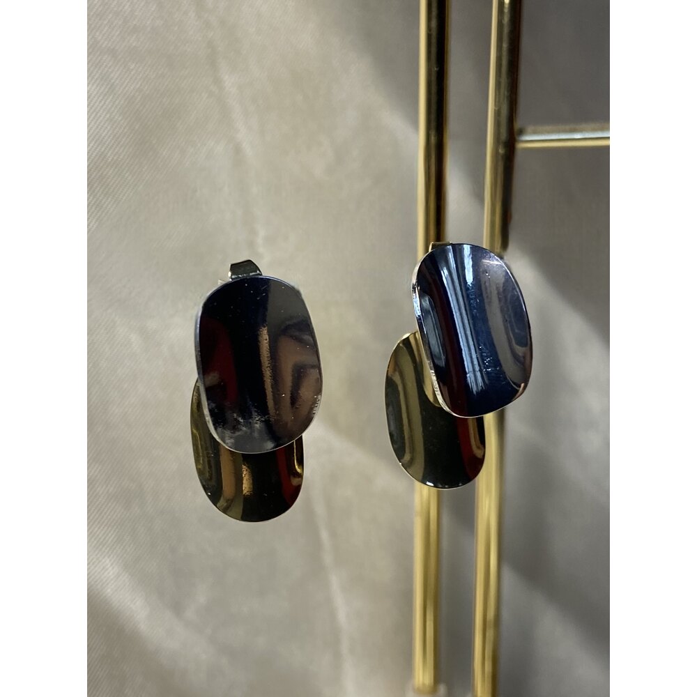 Gold-Gümüş Sallantılı Küpe